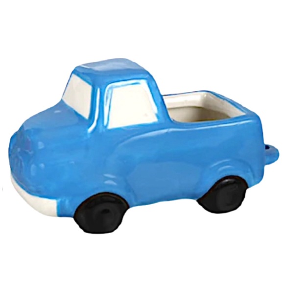 BLUE PICK UP TRUCK CERAMIC PLANTER NWT - Picture 2 of 9